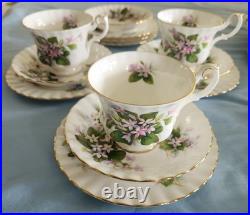 Beautiful, Elegant Royal Albert Mayflower Tea Set Collection. Made In England