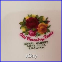 Beautiful Rare Royal Albert Old Country Roses Bone China England Set 47 Pieces