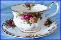 Beautiful Royal Albert Old Country Rose Breakfast Cup And Saucer- 6 Set England