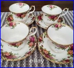 Beautiful Royal Albert Old Country Rose Dinnerware Set For 4. Made in England