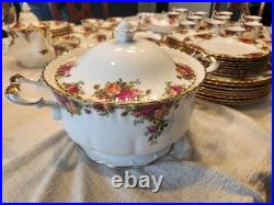 Beautiful Royal Albert Old Country Rose Huge Dinnerware Set Made In England Beautiful Royal Albert Old Country Rose Huge Dinnerware Set Made In England