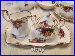 Beautiful Royal Albert Old Country Rose Huge Dinnerware Set Made In England