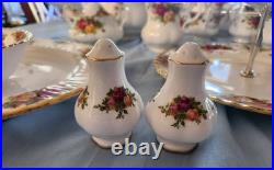 Beautiful Royal Albert Old Country Rose Huge Dinnerware Set Made In England