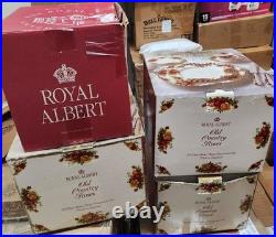 Beautiful Royal Albert Old Country Rose Huge Dinnerware Set With Original Box