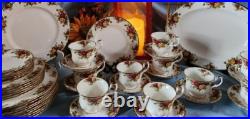 Beautiful Royal Albert Old Country Rose Huge Dinnerware Set With Original Box