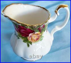 Beautiful Royal Albert Old Country Roses Coffee Set. Made in England Beautiful Royal Albert Old Country Roses Coffee Set. Made in England