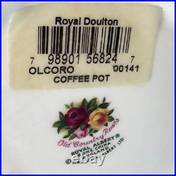 Beautiful Royal Albert Old Country Roses Coffee Set. Vintage. Made in England