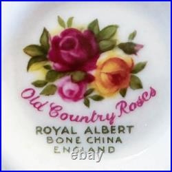 Beautiful Royal Albert Old Country Roses Demitasse Cups and Saucers. 4 Sets Beautiful Royal Albert Old Country Roses Demitasse Cups and Saucers. 4 Sets