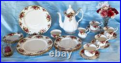 Beautiful Royal Albert Old Country Roses. Four Place Settings With Coffee Set