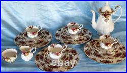 Beautiful Royal Albert Old Country Roses. Four Place Settings With Coffee Set