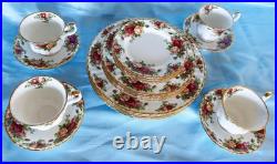 Beautiful Royal Albert Old Country Roses. Four Place Settings With Coffee Set