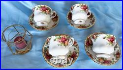 Beautiful Royal Albert Old Country Roses. Four Place Settings With Coffee Set