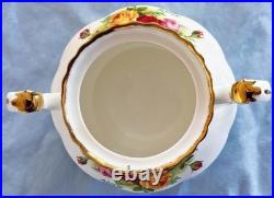 Beautiful Royal Albert Old Country Roses Teapot, Creamer, & Sugar Bowl With Lid