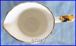 Beautiful Royal Albert Old Country Roses Teapot, Creamer, & Sugar Bowl With Lid