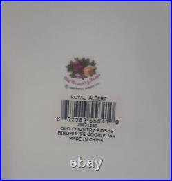 Birdhouse Porcelain Royal Albert Old Country Roses Collectable Canister Vntg