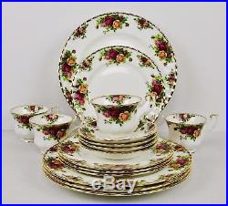 Brand New Royal Albert Old Country Roses 16 Piece Fine China Dinnerware Set