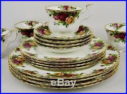Brand New Royal Albert Old Country Roses 16 Piece Fine China Dinnerware Set