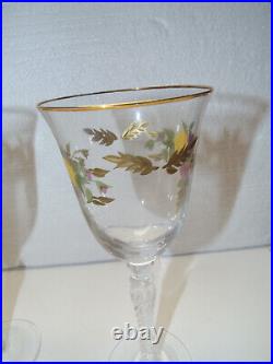 CR 8 WINE WATER GLASSES 8.5 Royal Albert Old Country Roses Glass Goblets