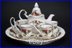Child's Size Complete China Tea Set Royal Albert Old Country Roses MINT