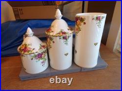 Choice Royal Albert Old Country Roses Bone China Canisters Sets