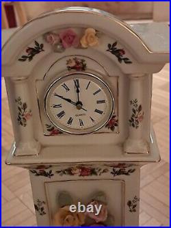 Clock Royal Albert Old Country Roses (Giftware) Grandfather Clock
