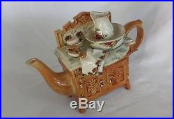 Collectible Royal Albert Cardew Design Old Country Roses Washstand Teapot