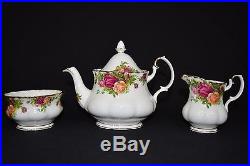 EUC! Vintage Royal Albert Old Country Roses Tea Set. Service For Two. Beautiful