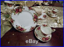 Edles Kaffeeservice Royal Albert Old Country Roses mit Etagere 12 Personen