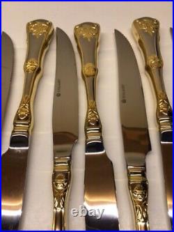 Eight Royal Albert Old Country Roses Steak Knives