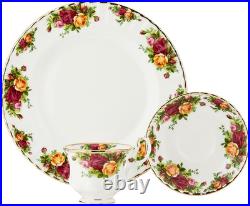 Elegant Old Country Roses 12-Piece Dinnerware Set