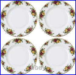 Elegant Old Country Roses Dinner Plates Set of 4