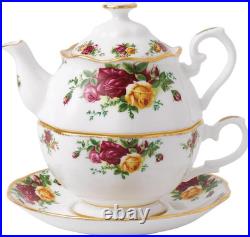 Elegant Old Country Roses Tea for One Set