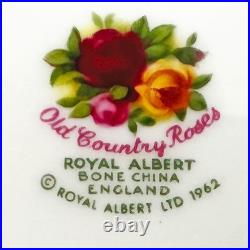 Elegantly Beautiful Royal Albert Old Country Rose (4) Footed Mugs Rare England