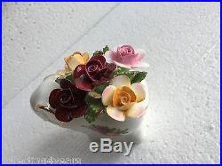 Elephant posy Figurine 1962 ROYAL ALBERT England OLD COUNTRY ROSES ocr