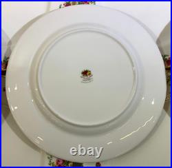 Eleven (11) Royal Albert Old Country Roses 10.5 Dinner Plates Active Pattern
