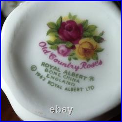 England Royal Albert Old Country Roses Le Petite Tea Set Mini Miniature NOS