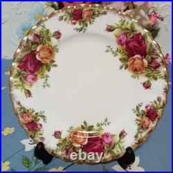 Excellent Royal Albert Old Country Roses 5 piece dinnerware set From Japan