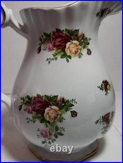 Extra large Royal Albert old country roses pitcher and water basin