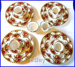 Four 4-piece Place Settings Royal Albert Old Country Roses