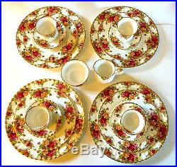 Four 4-piece Place Settings Royal Albert Old Country Roses