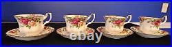 Footed Demitasse Cup & Saucer Set Old Country Roses by Royal Albert