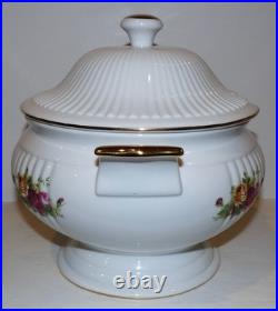Gorgeous Royal Albert Fine China Old Country Roses Soup Tureenno Ladle