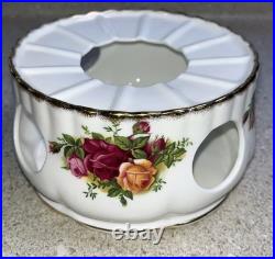 H912 Royal Albert Old Country Roses Teapot Warmer England, 5.5 Diameter