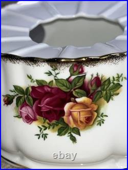H912 Royal Albert Old Country Roses Teapot Warmer England, 5.5 Diameter