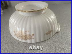 HTF 2007 Royal Albert Old Country Roses Gold 9 Round Serving Bowl withHandles