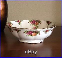 Large 10 Fruit Bowl Old Country Roses by Royal Albert China NEW Rare England