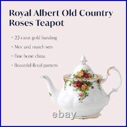 Large Old Country Roses Teapot Timeless Elegance