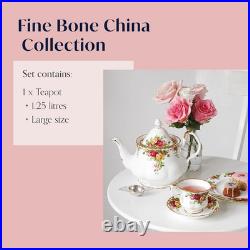 Large Old Country Roses Teapot Timeless Elegance