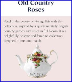 Large Old Country Roses Teapot Timeless Elegance