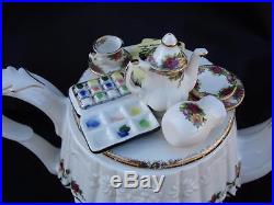Large Royal Albert Old Country Roses Teapot Handcrafted by Paul Cardew Design